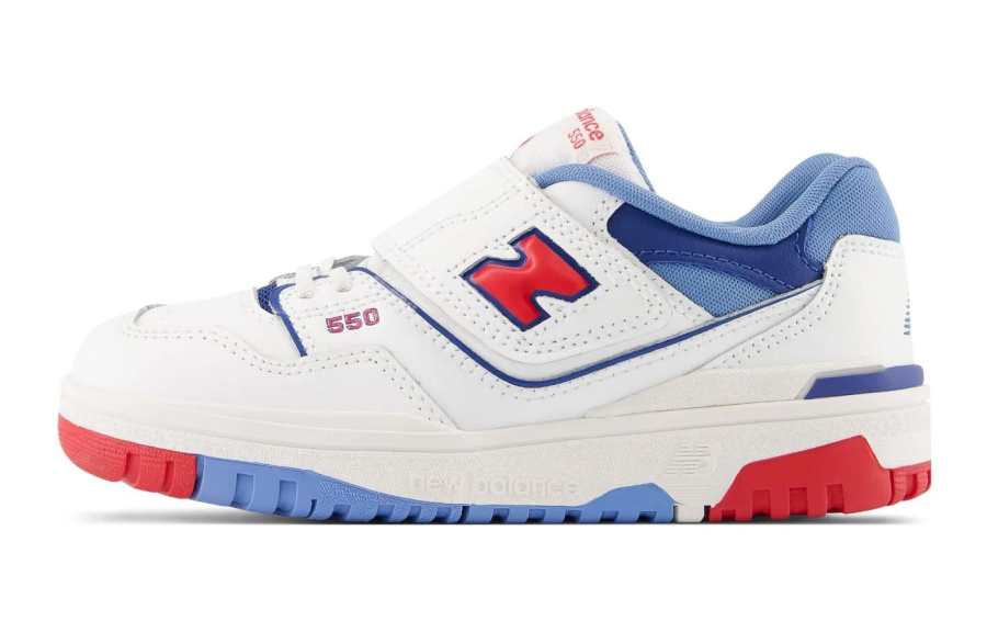 New Balance New Balance NB 550 Kids Lifestyle Shoes White Red Kids'