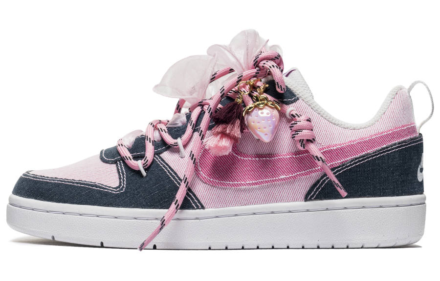 Nike Nike Court Borough 2 Low top Kids' Skateboarding Shoes Pink Teenagers