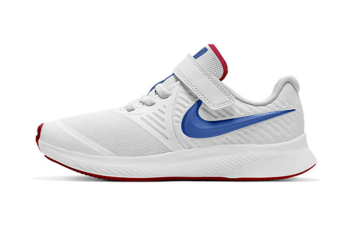 Nike Nike Star Runner 2 Cushioning Breathable Lightweight Low top Kids' Running Shoes Gray Blue Children Aged 3 7 Years Old