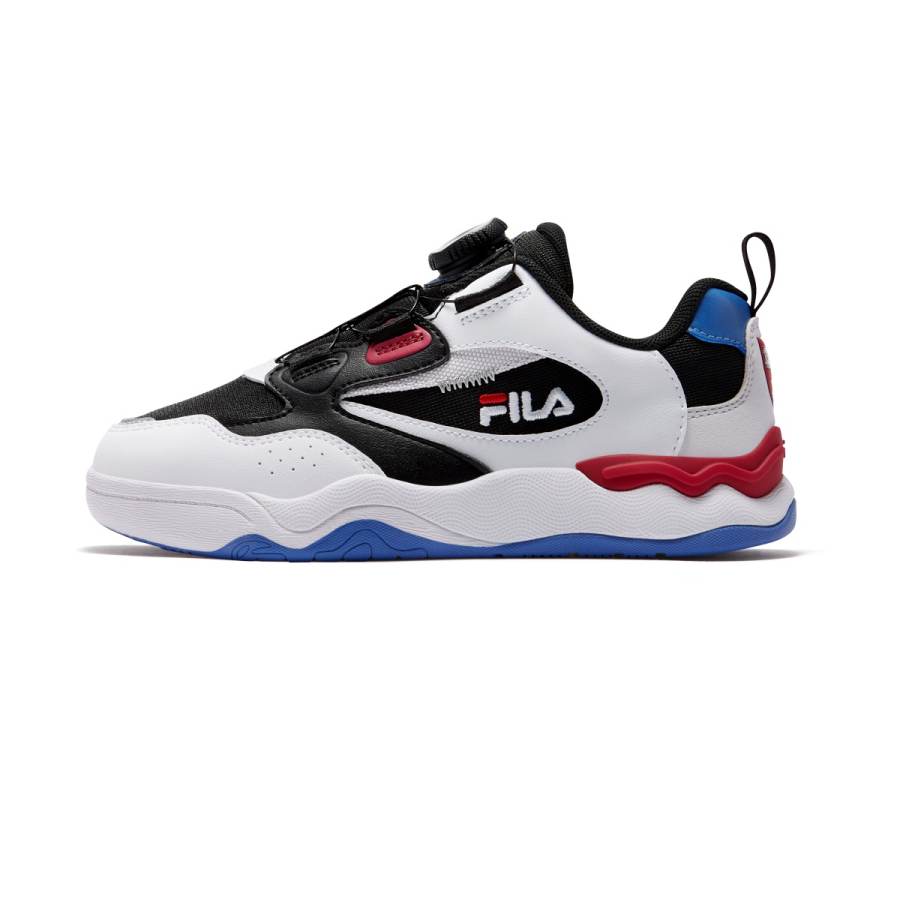 FILA KIDS Heritage FHT Lightweight Cushioning Low top Kids' Skateboarding Shoes Black/White Kids'