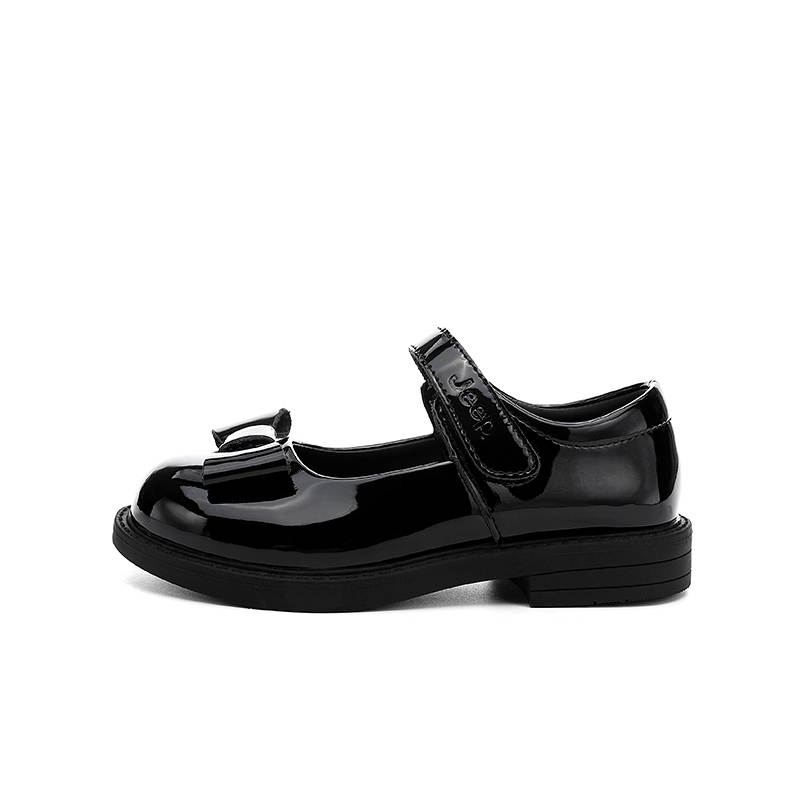 Jeep Cow Leather Low top Kids' Leather Shoes Black Children Aged 3 7 Years Old