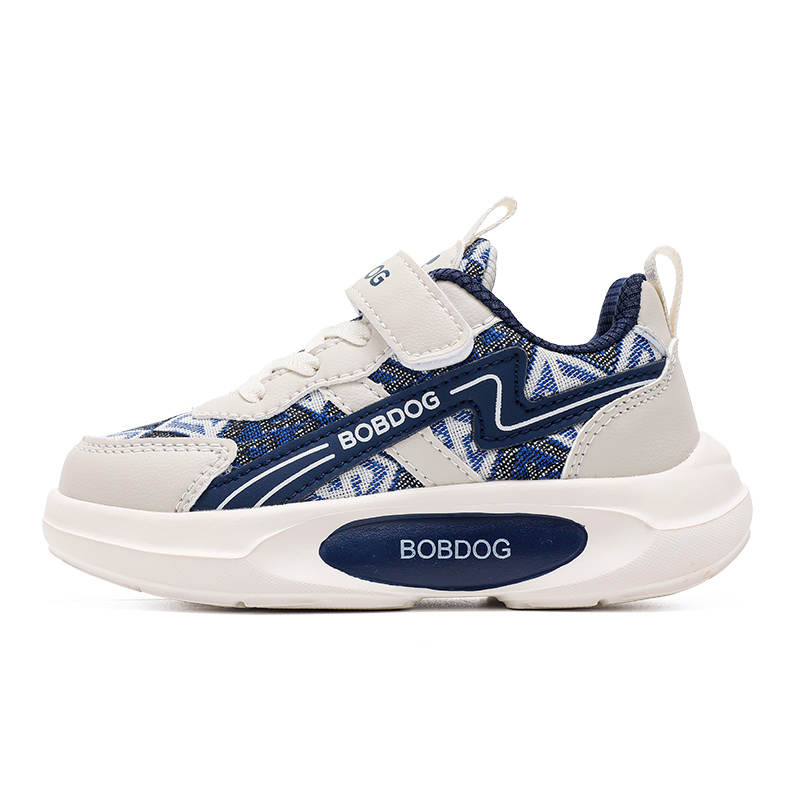 BOBDOG Abrasion Resistant Breathable Lightweight Cushioning Low top Kids Lifestyle Shoes Children Aged 3 7 Years Old