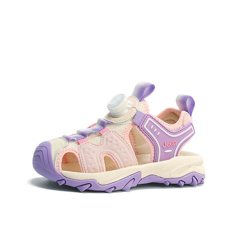 Jeep Synthetic Leather, Mesh Comfortable Anti Kick Abrasion Resistant Breathable Lightweight Children's Sandals