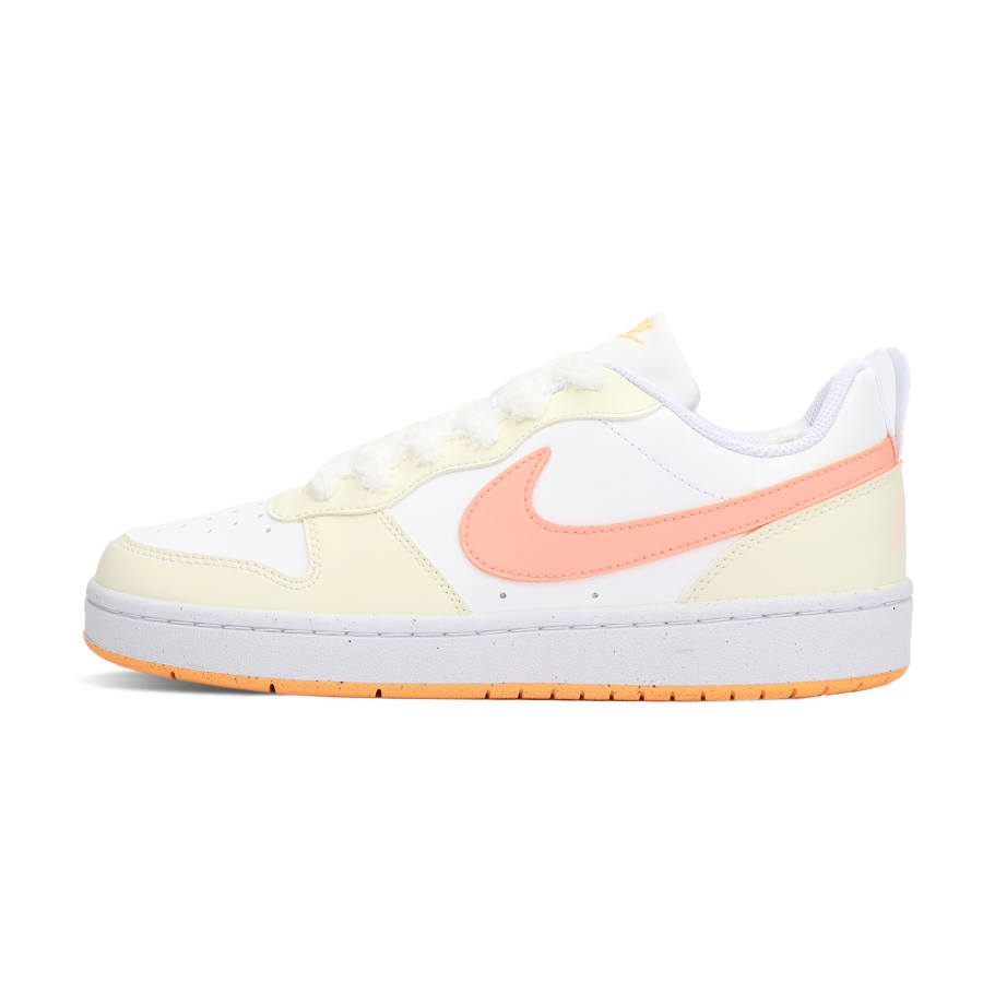 Nike Nike Court Borough Small Daisy Cushioning, Wear Resistant Low top Kids' Skateboarding Shoes Orange Teenagers