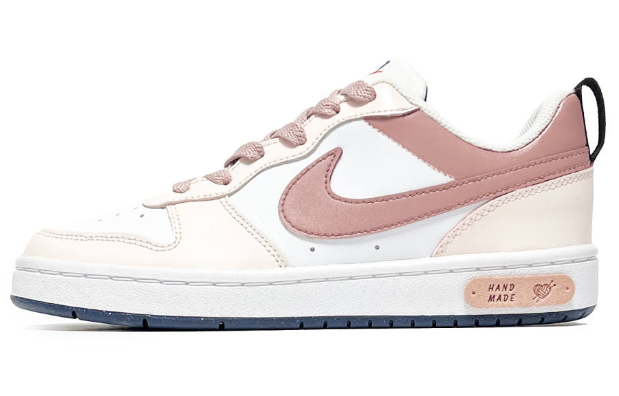 Nike Nike Court Borough Rose Cocoa Abrasion Resistant Low top Kids' Skateboarding Shoes Pink Teenagers