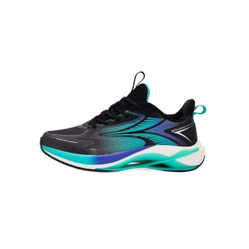 361°KIDS Low top Running Shoes Carbon Black/Optical Purple/Lake Aqua Green Teenagers