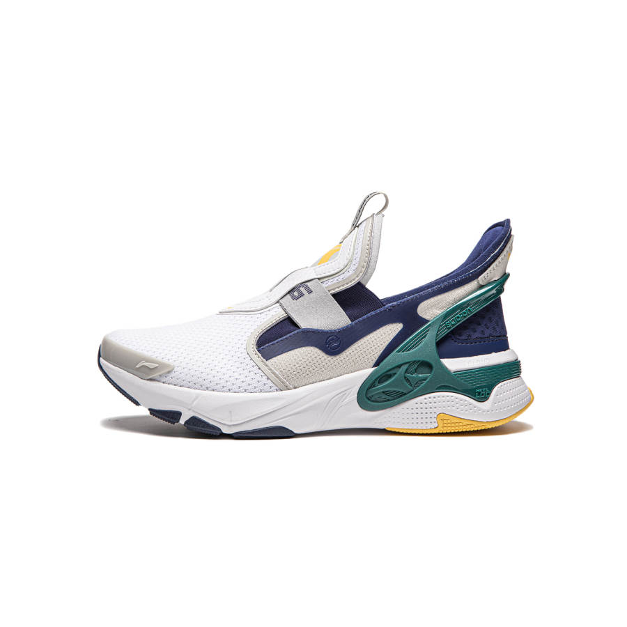 Li-Ning YOUNG Li Ning YOUNG Low top Kids Lifestyle Shoes Standard White/navy Blue/antarctic Gray Kids