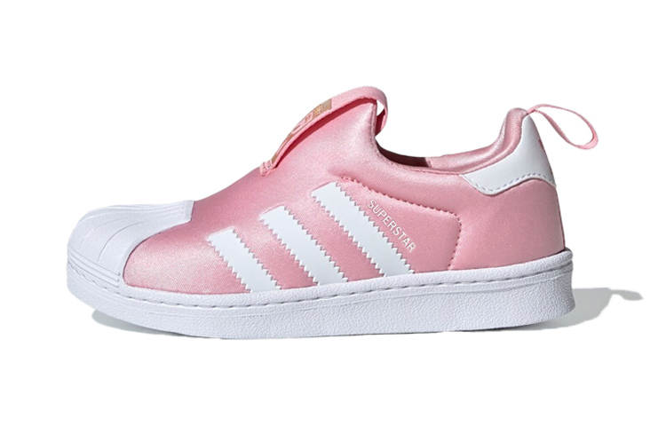 Adidas Originals SUPERSTAR 360 Mesh Low top Kids' Skateboarding Shoes White Pink Children Aged 3 7 Years Old