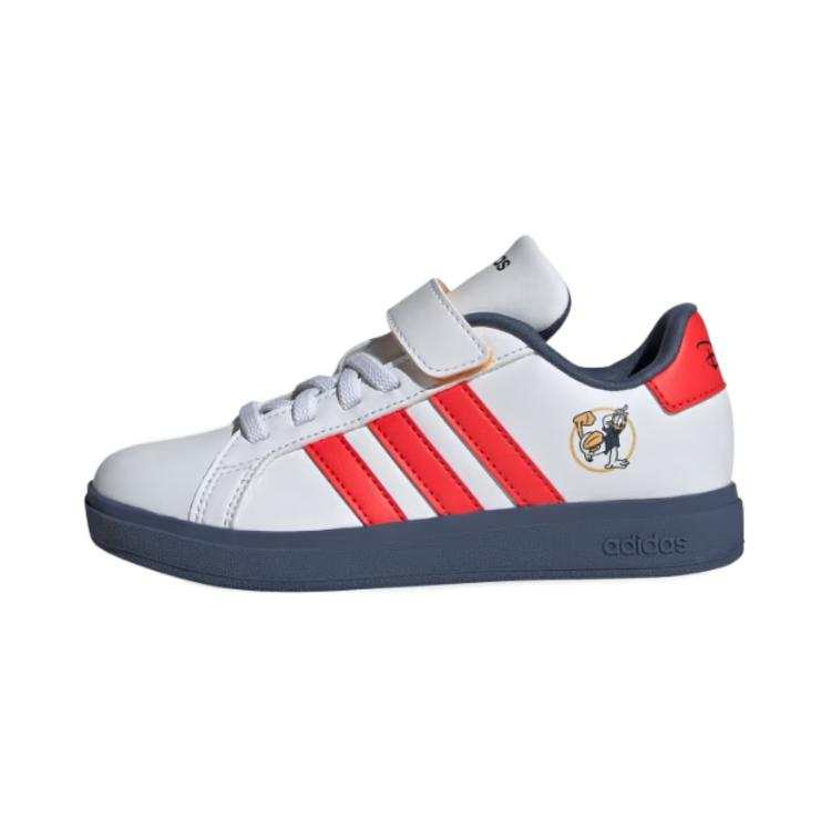 Adidas Adidas GRAND COURT Soft And Comfortable Abrasion Resistant Low top Kids' Skateboarding Shoes White