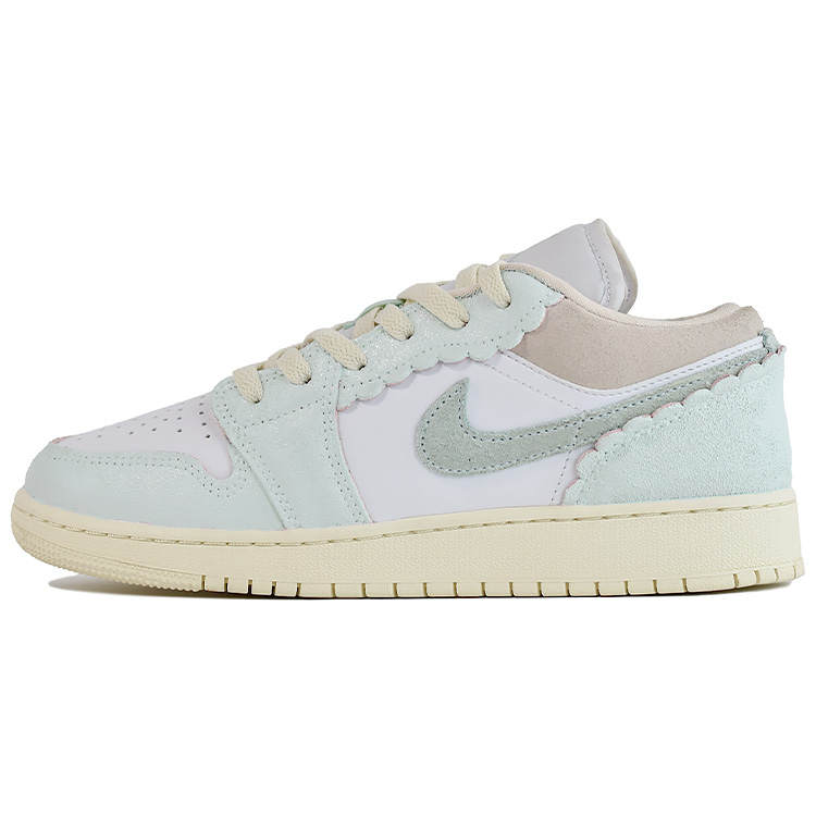 Jordan Jordan Air Jordan 1 Low Synthetic Leather Slip Resistant Abrasion Resistant Low top Children's Basketball Shoes