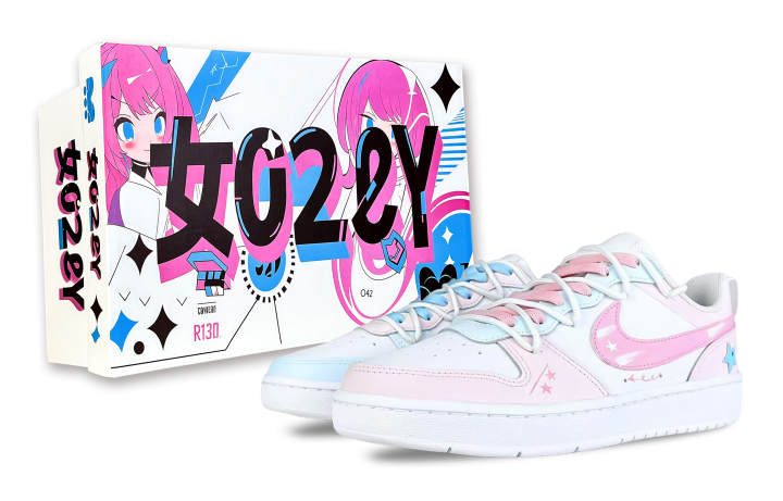 Nike Nike Court Borough Mismatched Star Wish Slip Resistant Abrasion Resistant Slip Resistant Abrasion Resistant Low top
