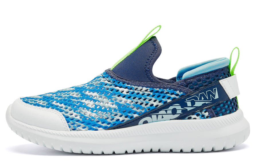 QIAODAN Minimalist Style Low top Running Shoes Blue Teenagers
