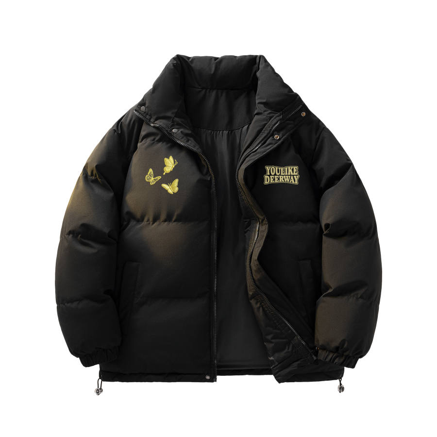 DEERWAY DEERWAY Puffer Jackets Unisex Stand Collar Thickened Padded Puffer Jacket