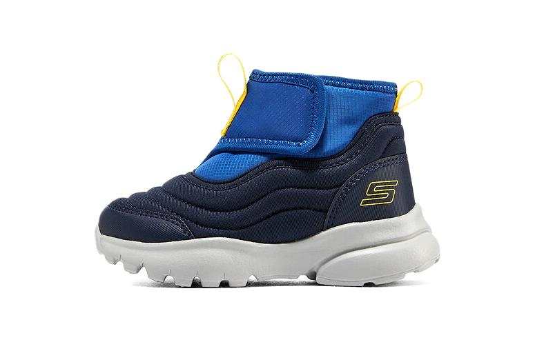 Skechers Abrasion Resistant Cushioning Mid top Toddler Shoes Marine Blue Infant And Toddler