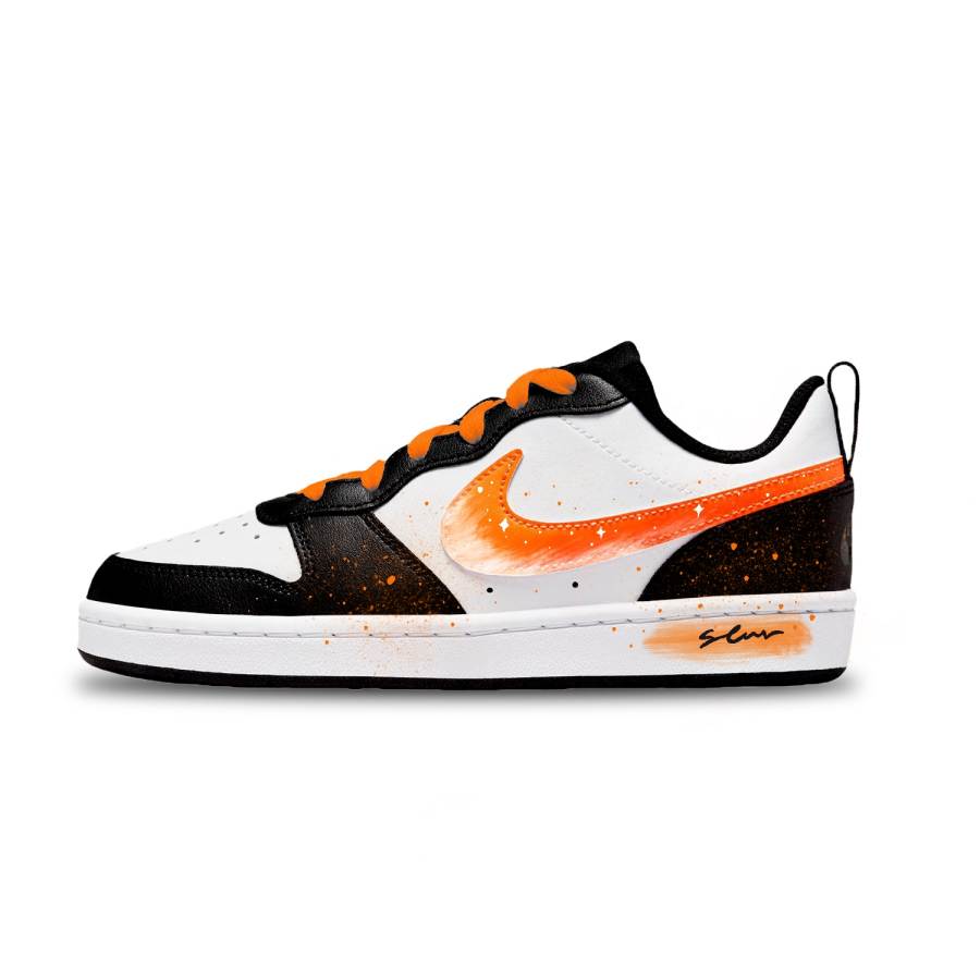Nike Nike Court Borough Low 2 Leather Slip Resistant Abrasion Resistant Low top Kids' Skateboarding Shoes Unisex