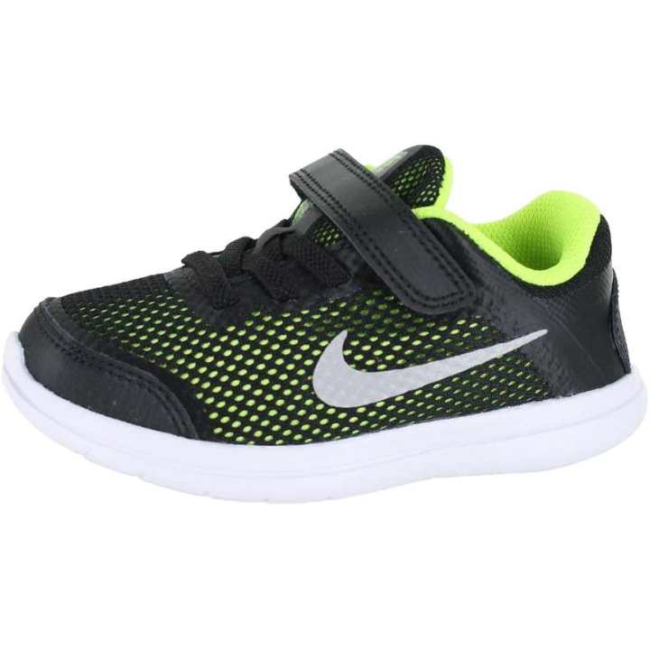Nike Nike Flex 2016 RN Low top Toddler Shoes Black Green Infant And Toddler