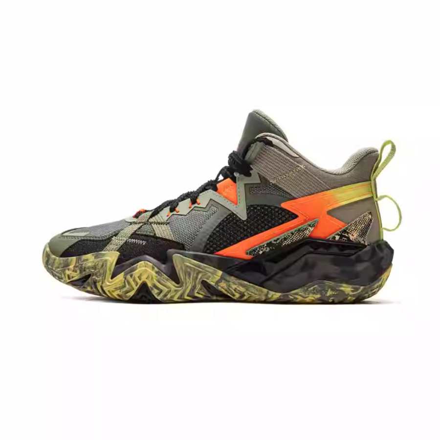 Li-Ning YOUNG Li Ning YOUNG High top Basketball Shoes Spectral Yellow/Black Teenagers