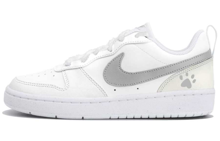 Nike Nike Court Borough Beige Gray Heart Low top Skateboard Shoes Beige Gray Kids'