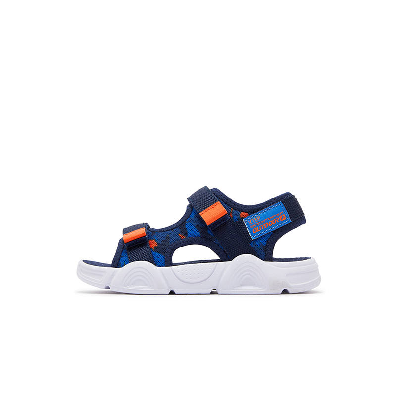 XTEP Slip Resistant Abrasion Resistant Balance Support Low top Sandal Dark Blue Prussian Blue Kids'