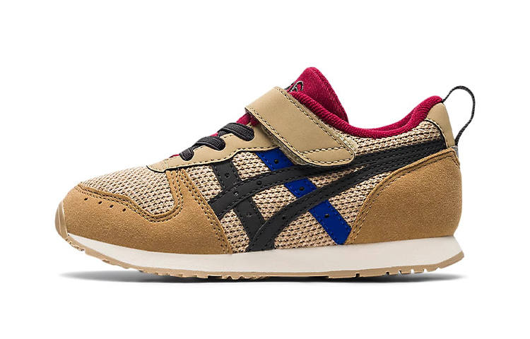 ASICS Anti Kick, Abrasion Resistant, And Breathable Low top Kids' Running Shoes Brown Black Children Aged 3 7 Years Old