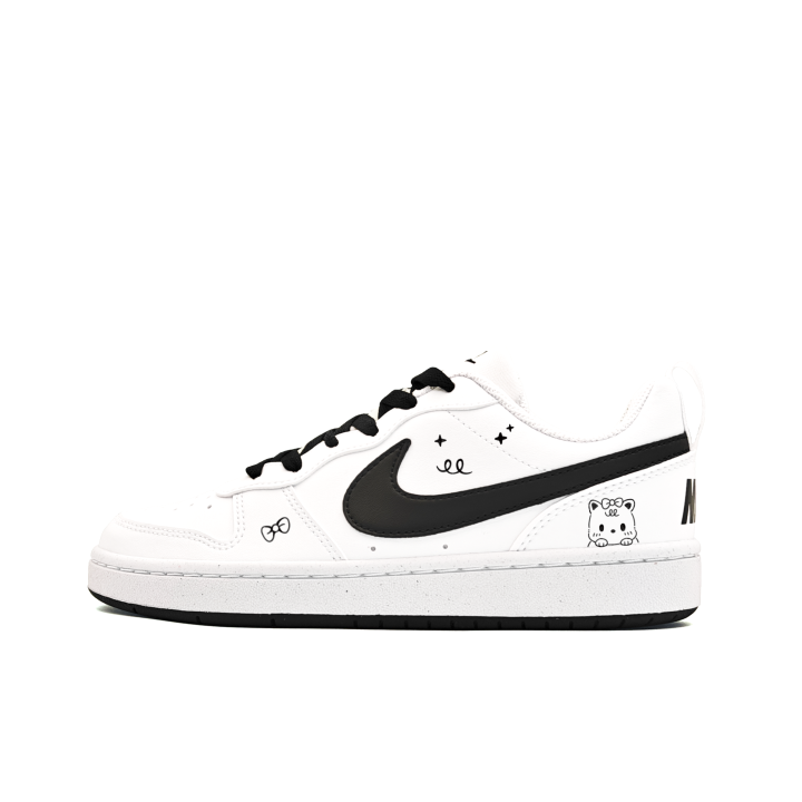 Nike Nike Court Borough Meowth Whispers Synthetic Leather Abrasion Resistant Abrasion Resistant Low top Skateboard Shoes