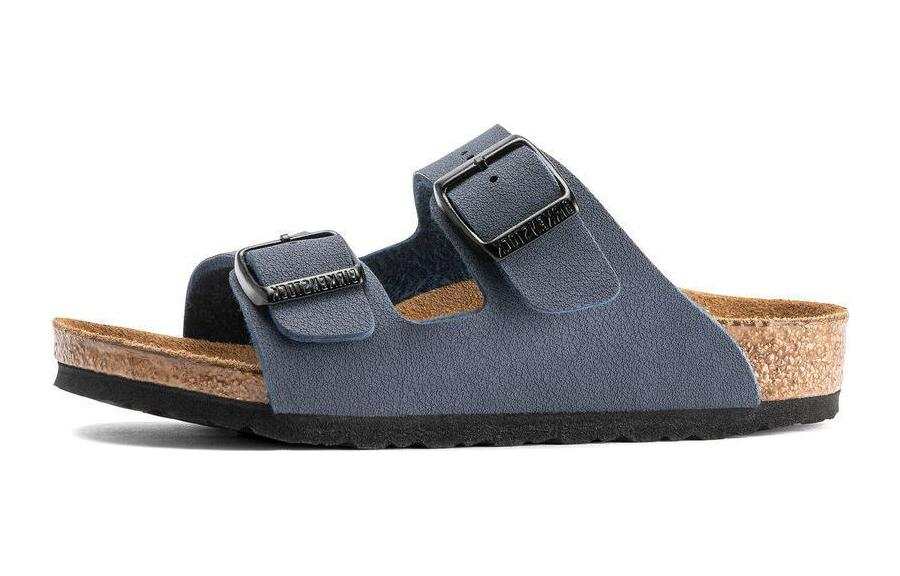 Birkenstock Synthetic Leather Kids' Slippers Marine Blue Narrow Kids'
