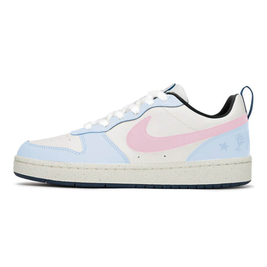 Nike Nike Court Borough Maris Sal Peach Leather Slip Resistant Abrasion Resistant Slip Resistant Abrasion Resistant Low top