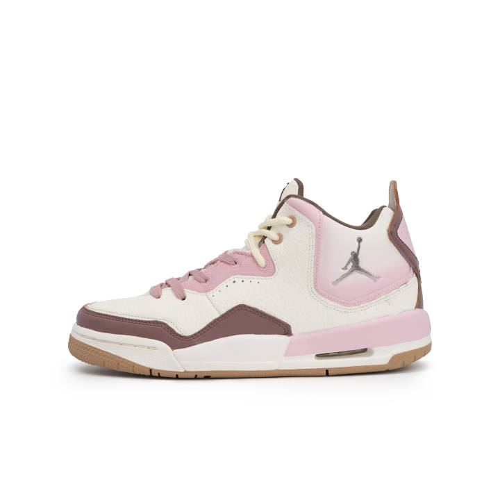 Jordan Jordan Courtside 23 Synthetic Leather Cushioning Abrasion Resistant Slip Resistant Mid top Children's Basketball Shoes