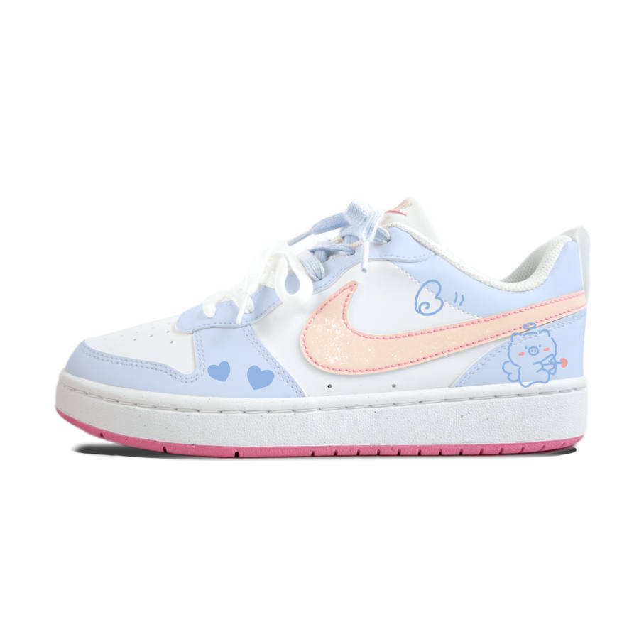 Nike Nike Court Borough Cupid Mismatched Slip Resistant Abrasion Resistant Kids' Skateboarding Shoes Unisex