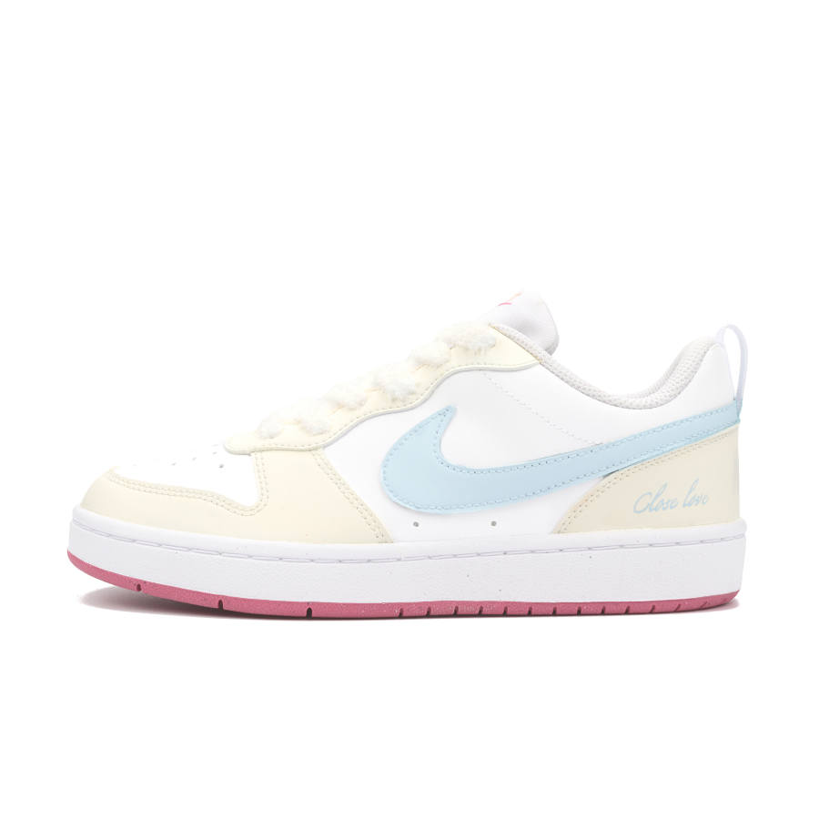 Nike Nike Court Borough Chasing Light Cushioning, Wear Resistant Low top Skateboard Shoes Beige Kids'