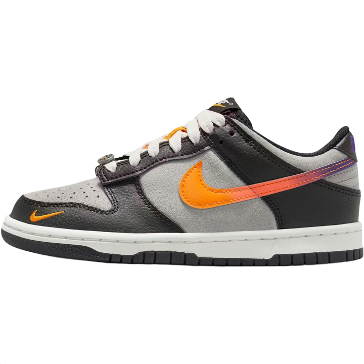 Nike Nike Dunk Low top Skateboard Shoes Gray Black Orange Unisex