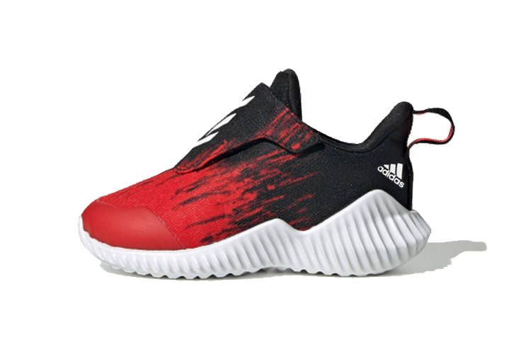Adidas Adidas Fortarun Abrasion Resistant Low top Toddler Shoes Black Red Infant And Toddler