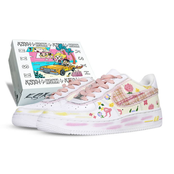 Nike Nike Air Force 1 Spring Festival Synthetic Leather Slip Resistant Cushioning Abrasion Resistant
