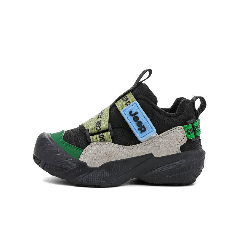 Jeep Ice Spirit Collection, Classic And Versatile, Fleece Lined Hook and Loop Lace Free Low top Running Shoes