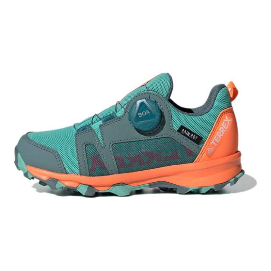 Adidas Adidas Terrex Agravic Boa Rain.Rdy K Abrasion Resistant Low top Kids' Outdoor Shoes Emerald Kids'