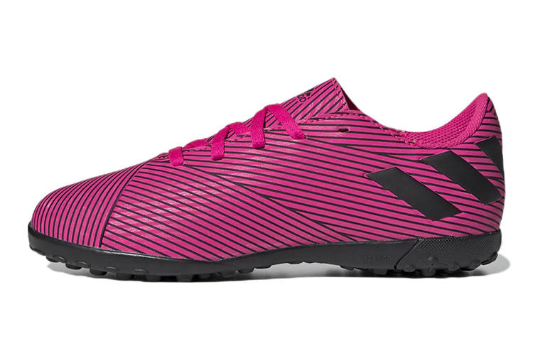 Adidas Adidas 19.4 Turf Boots J Comfortable Slip Resistant Abrasion Resistant Low top Kids' Soccer Shoes Rose Red Kids'