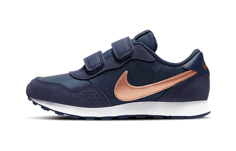 Nike Nike MD Valiant Slip Resistant Cushioning Low top Kids' Running Shoes Dark Blue Gold Children Aged 3 7 Years Old