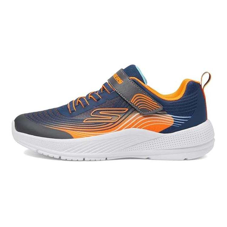 Skechers Kids BOYS Slip Resistant And Breathable Slip Resistant And Breathable Low top Kids Lifestyle Shoes Blue Orange