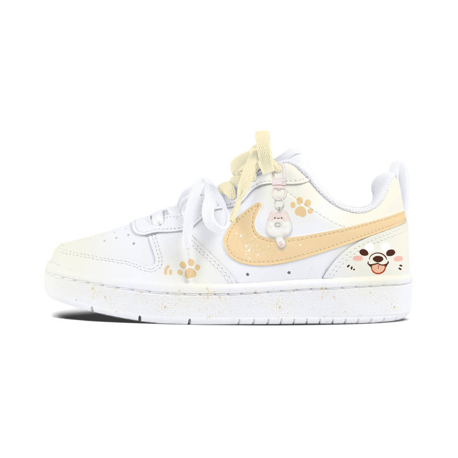 Nike Nike Court Borough Naughty Dog Leather Slip Resistant Abrasion Resistant Cushioning Kids' Skateboarding Shoes Teenagers