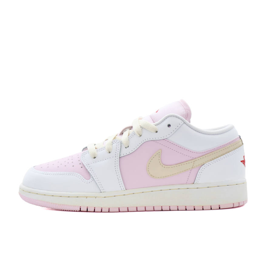 Jordan Jordan Air Jordan 1 Low top Children's Basketball Shoes Pink White Teenagers