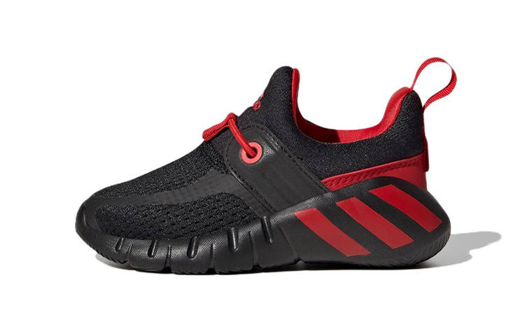 Adidas Adidas Rapidazen I Comfortable Abrasion Resistant Breathable Low top Toddler Shoes Black Red Infant And Toddler