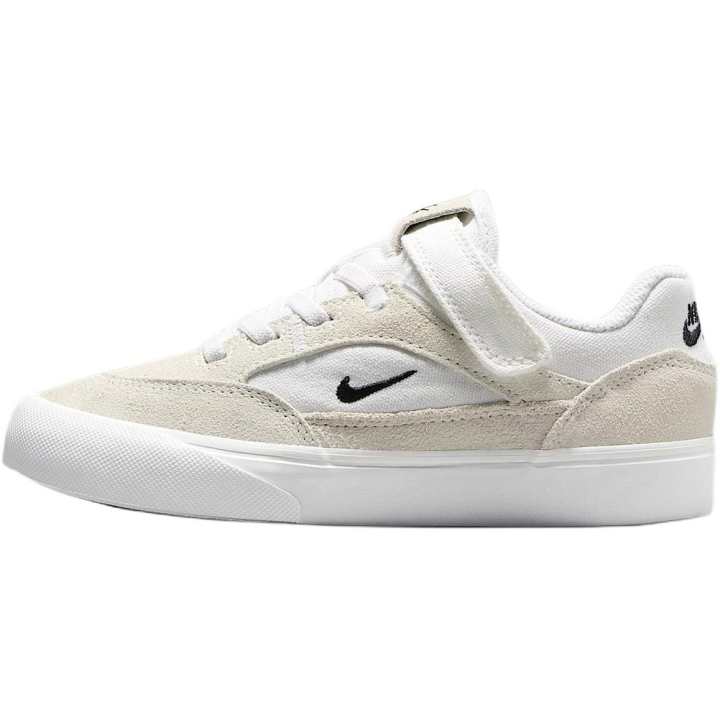 Nike Nike SB MALOR Canvas, Suede Abrasion Resistant Lightweight Cushioning Low top Skateboard Shoes White Kids'