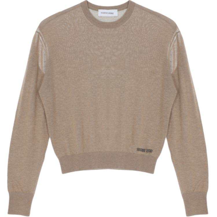 Marine Serre cut-out-sleeve sweater