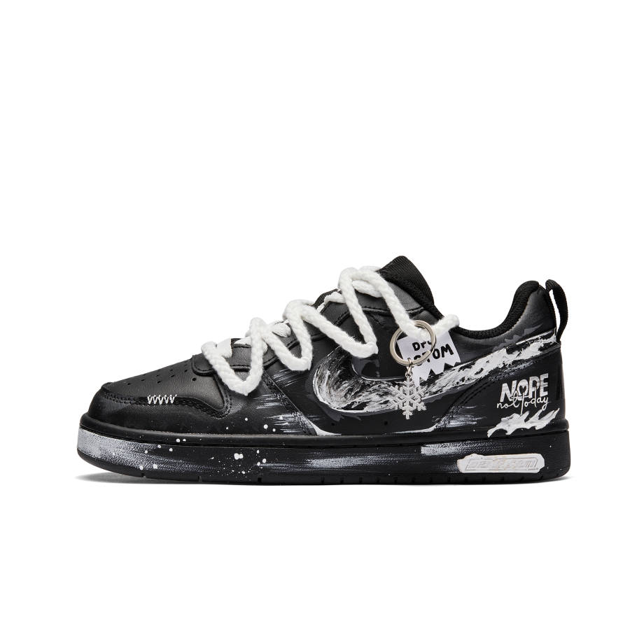 Nike Nike Court Borough Snowy Nights Synthetic Leather Slip Resistant Cushioning Abrasion Resistant