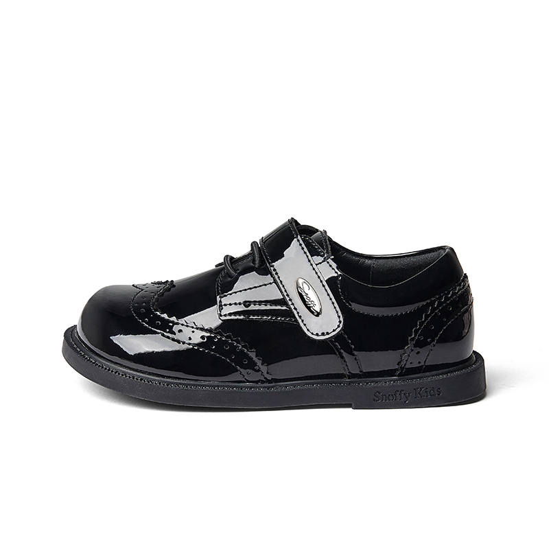 Snoffy Slip Resistant, Abrasion Resistant, Breathable, Lightweight Low top Kids' Leather Shoes Kids'