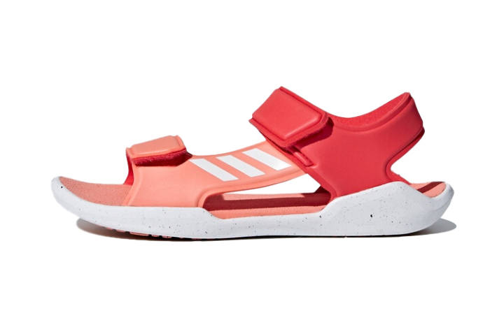 Adidas Adidas Rapida Swim Synthetic Leather Children's Sandals Pink White Kids'