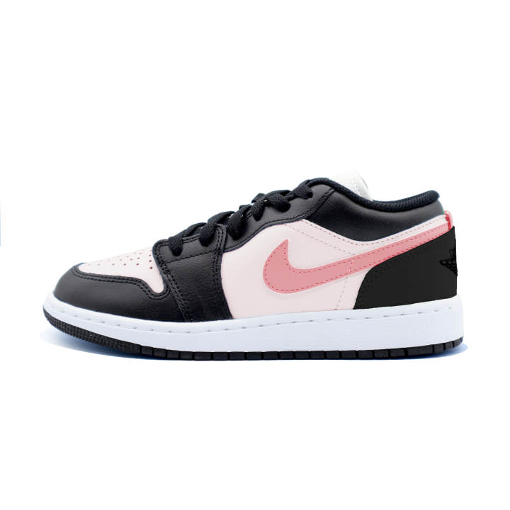 Jordan Jordan Air Jordan 1 Pink Leather Slip Resistant Abrasion Resistant Slip Resistant Abrasion Resistant Low top