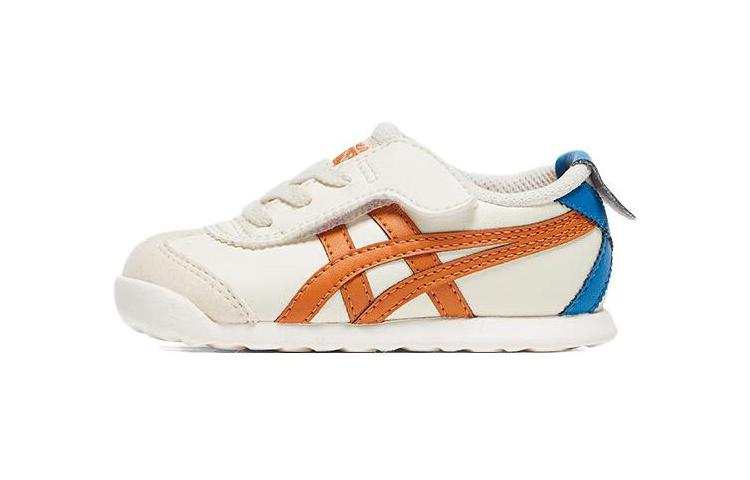 Onitsuka Tiger MEXICO 66 Cushioning Abrasion Resistant Cushioning, Wear Resistant Low top Toddler Shoes Beige Orange