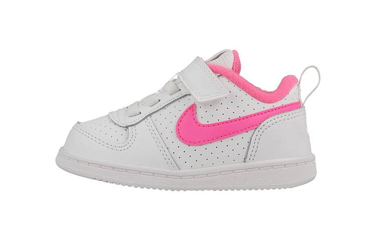 Nike Nike Leather Low top Skateboard Shoes Pink White Infant And Toddler