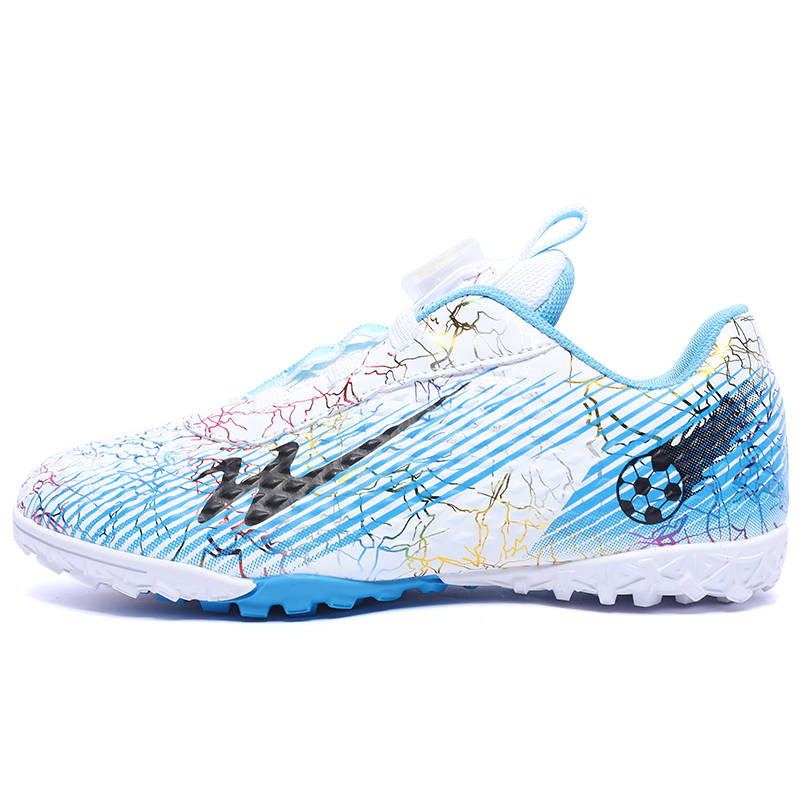 Binary Binary Comfortable Low top Kids' Soccer Shoes White Blue Kids'
